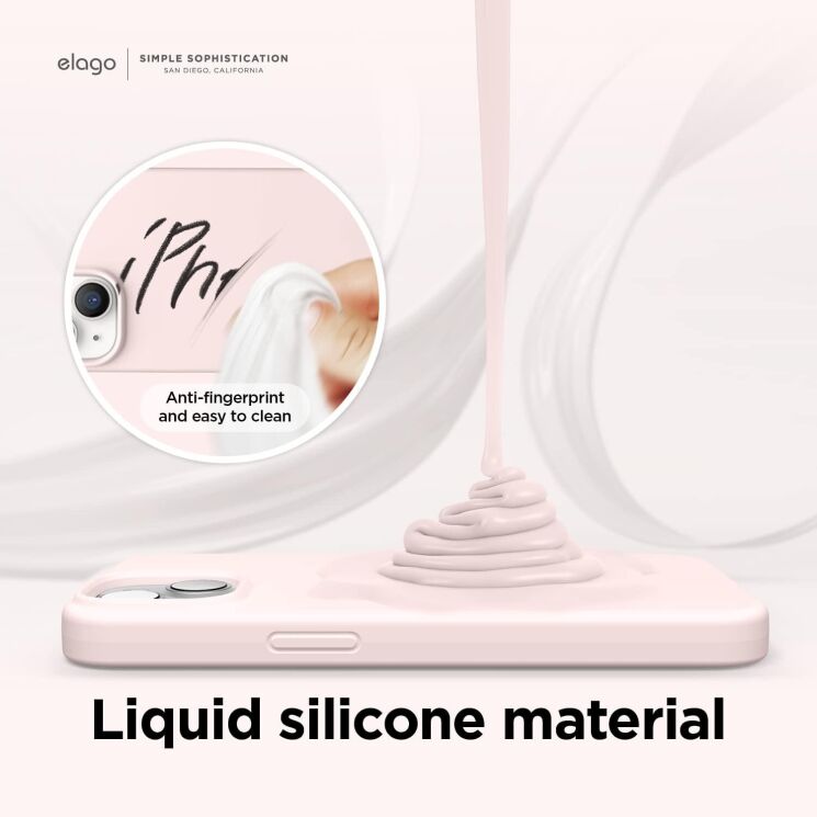 Защитный чехол Elago Silicone Case MagSafe для Apple iPhone 14 - Pink: фото 4 из 8