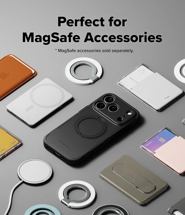 Защитный чехол Ringke Alles Magnetic (FP) для iPhone 18 Pro Max (8800380462175) - Black (423990B) Защитный чехол Ringke Alles Magnetic (FP) для iPhone 18 Pro Max (8800380462175) - Black: фото 8 из 18