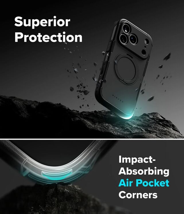 Защитный чехол Ringke Alles Magnetic (FP) для iPhone 18 Pro Max (8800380462175) - Black (423990B) Защитный чехол Ringke Alles Magnetic (FP) для iPhone 18 Pro Max (8800380462175) - Black: фото 10 из 18