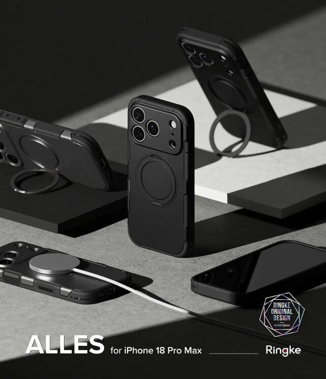 Защитный чехол Ringke Alles Magnetic (FP) для iPhone 18 Pro Max (8800380462175) - Black (423990B) Защитный чехол Ringke Alles Magnetic (FP) для iPhone 18 Pro Max (8800380462175) - Black: фото 2 из 18