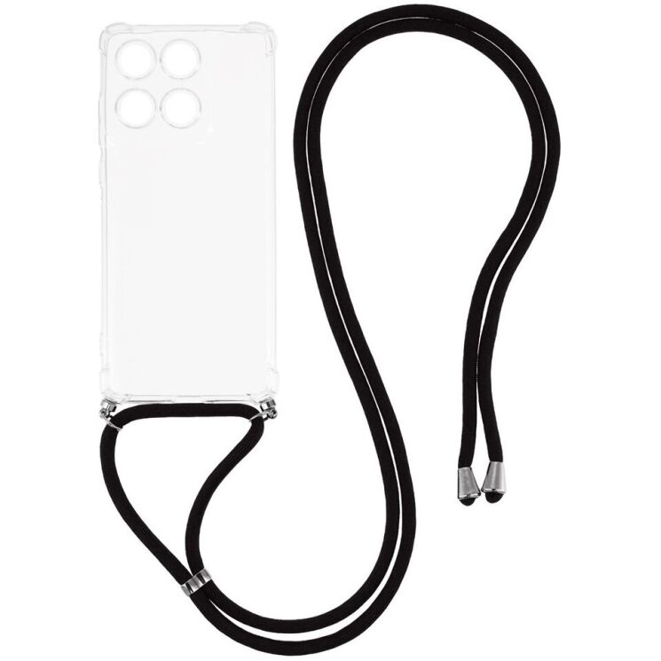 Захисний чохол UniCase AirBag with Strap для Motorola Edge 60 - Transparent: фото 1 з 4