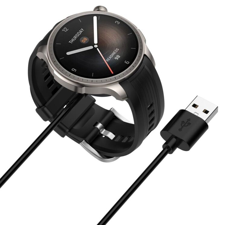 Зарядное устройство Deexe Charging Cable для Amazfit Balance (A2286) / T-Rex 3 (A2322) - Black: фото 6 из 8