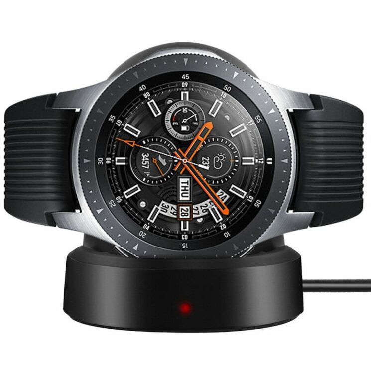 Зарядний пристрій Deexe Wireless Charging Dock для Samsung Galaxy Watch 42mm / 46mm / Gear S3 / Gear Sport - Black: фото 4 з 9
