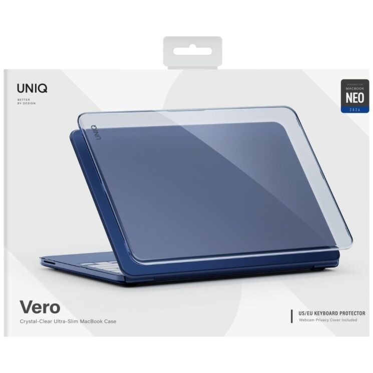 Защитная накладка UNIQ Vero Ultra Slim Clear Case для MacBook Neo (2026) UNIQ-MBNEO-VEROTIND - Blue (236723L) Защитная накладка UNIQ Vero Ultra Slim Clear Case для MacBook Neo (2026) UNIQ-MBNEO-VEROTIND - Blue: фото 2 из 3