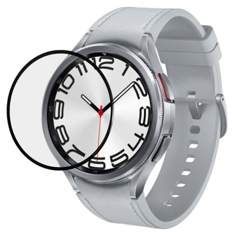 Защитная пленка Deexe 3D Film для Samsung Galaxy Watch 6 Classic / Ultra (47mm) - Black: фото 1 из 5
