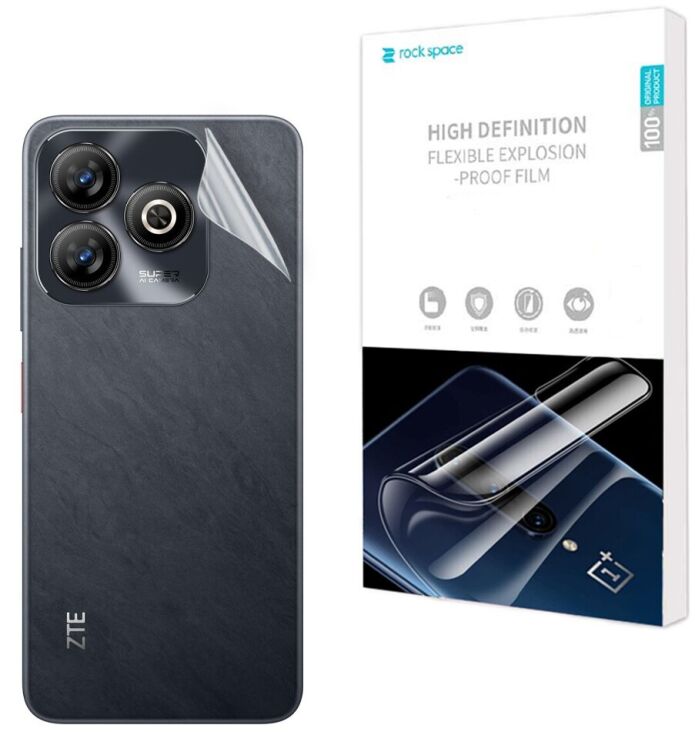Захисна плівка на задню панель RockSpace SuperClear для ZTE Blade A75: фото 1 з 9