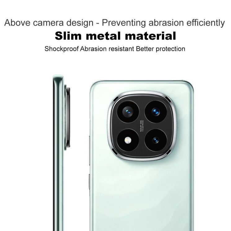 Захисна рамка IMAK Camera Styling для Xiaomi Redmi Note 14 Pro Plus - Black: фото 4 з 7