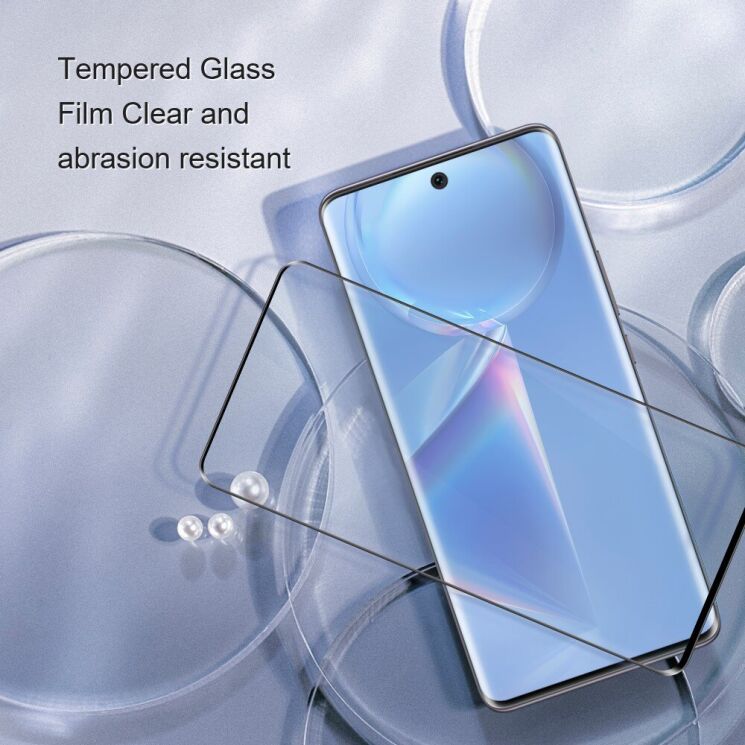 Защитное стекло AMORUS 3D Curved Full Glue для Honor Magic 7 Pro - Black: фото 7 из 9