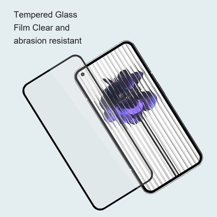 Захисне скло AMORUS Full Glue Tempered Glass для Nothing Phone (3a) / (3a) Pro - Black: фото 6 з 9