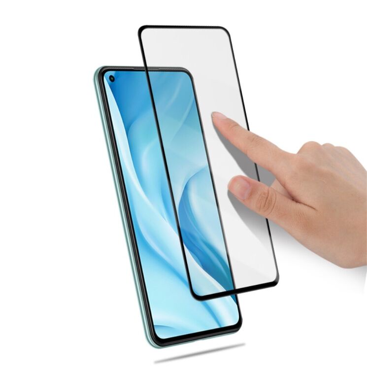 Защитное стекло AMORUS Full Glue Tempered Glass для Xiaomi Mi 11 Lite / 11 Lite NE - Black: фото 7 из 9