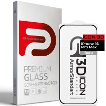 Защитное стекло ArmorStandart Icon 5D для Apple iPhone 16 Pro Max - Black: фото 1 из 5