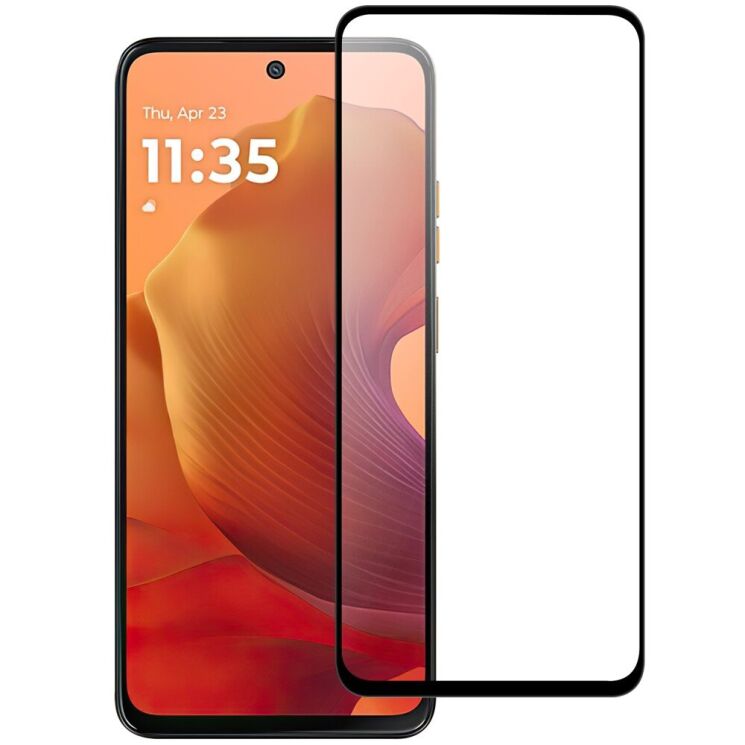Захисне скло Deexe Full Glue Coverage для Motorola Moto G15 Power - Black: фото 1 з 4