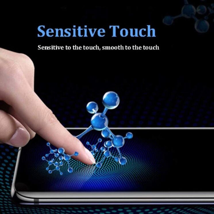 Захисне скло Deexe Full Glue Coverage для OnePlus Nord N100 - Black: фото 3 з 6