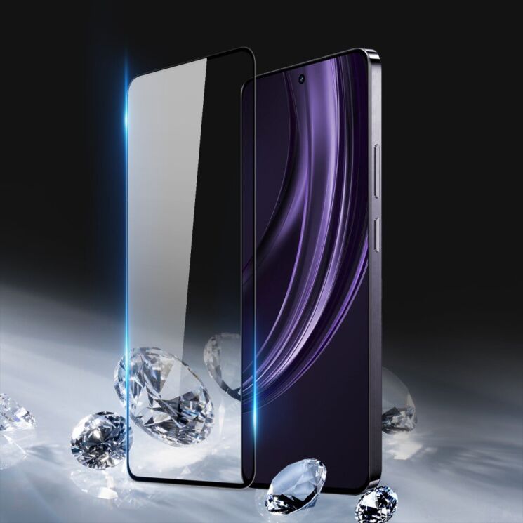 Захисне скло DUX DUCIS 3D Curved Full Glue для Realme 13 Plus - Black: фото 4 з 8