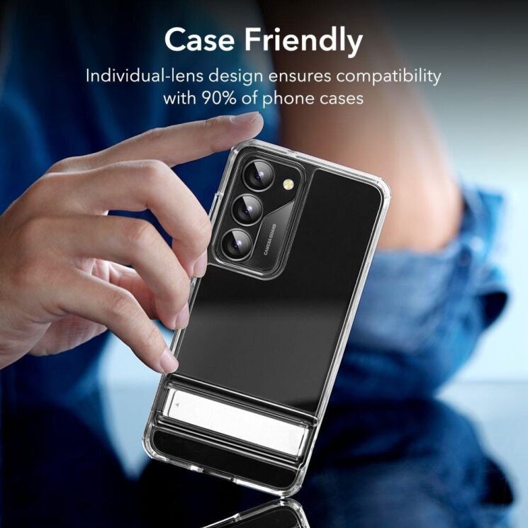 Защитное стекло ESR Camera Lens для Samsung Galaxy S23 Plus (S916) - Black: фото 8 из 8