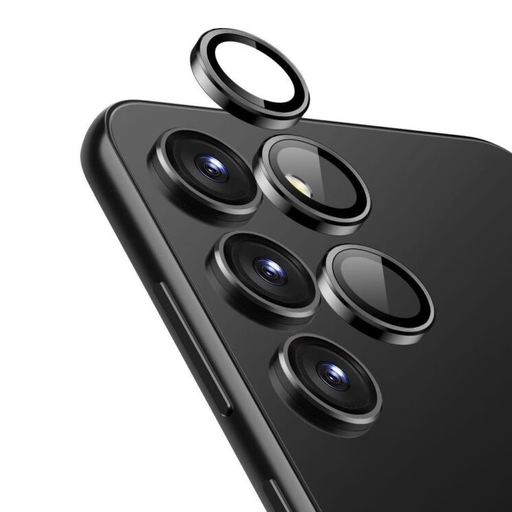 Защитное стекло ESR Camera Lens для Samsung Galaxy S23 Plus (S916) - Black: фото 2 из 8