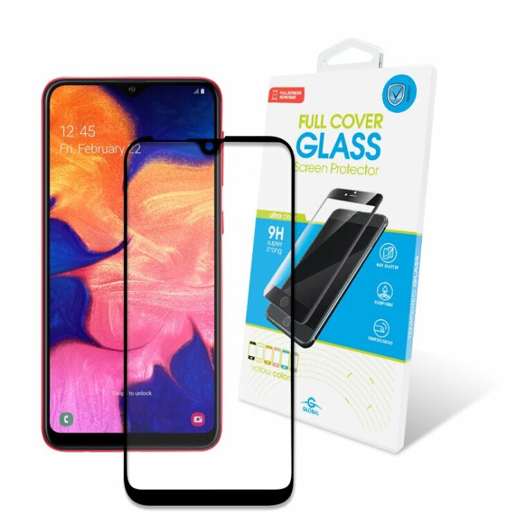 Защитное стекло Global Full Glue для Samsung Galaxy A10 (A105) - Black: фото 1 из 3