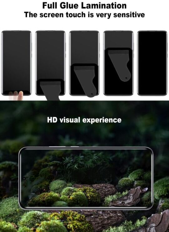 Защитное стекло IMAK 3D Curved Glass with Positioning Framework для OPPO Reno 13 Pro 5G - Black: фото 7 из 10