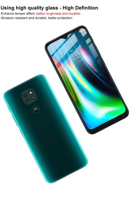 Защитное стекло IMAK 5D Pro+ Full Glue для Motorola Moto G9 Play / Moto E7 Plus - Black: фото 9 из 12