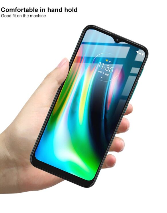 Защитное стекло IMAK 5D Pro+ Full Glue для Motorola Moto G9 Play / Moto E7 Plus - Black: фото 7 из 12