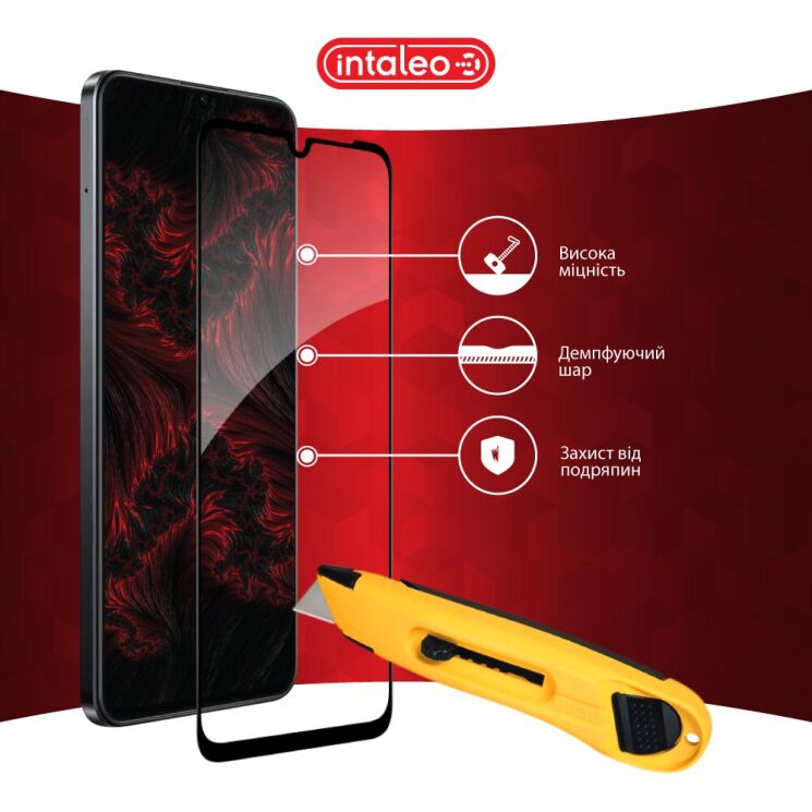 Защитное стекло Intaleo Full Glue для Realme Note 60х - Black: фото 5 из 8