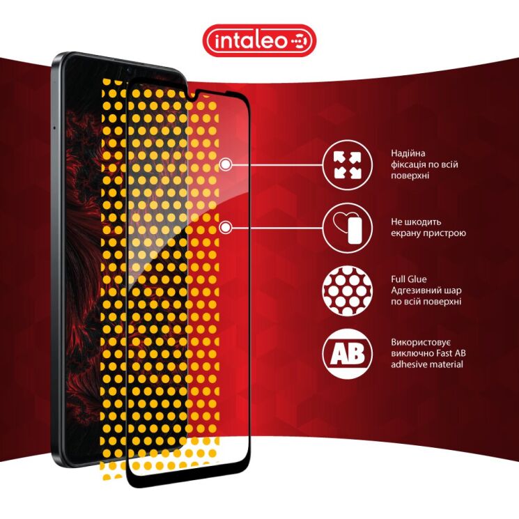 Защитное стекло Intaleo Full Glue для Realme Note 60х - Black: фото 7 из 8