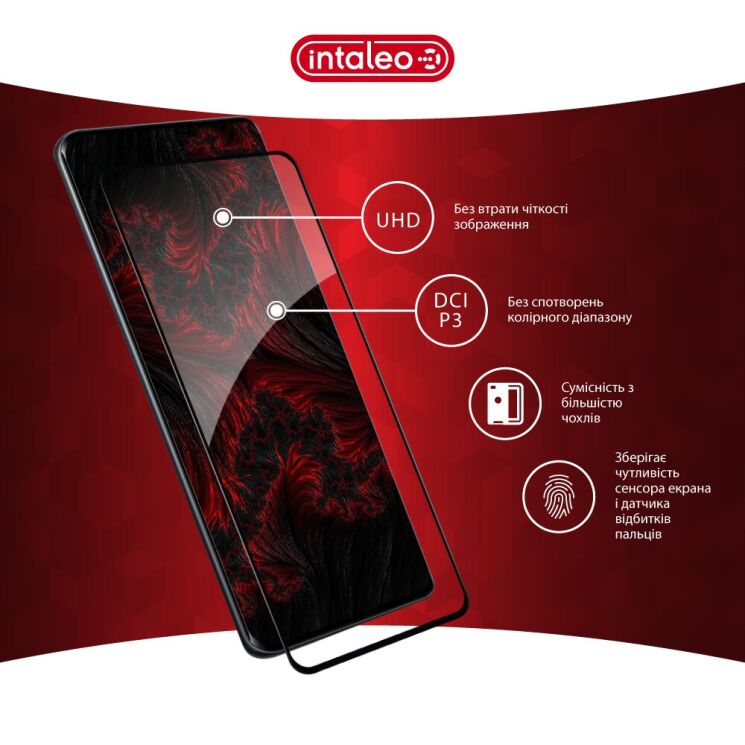 Захисне скло Intaleo Full Glue для Xiaomi Redmi Note 15 5G / Poco M8 5G - Black: фото 4 з 8