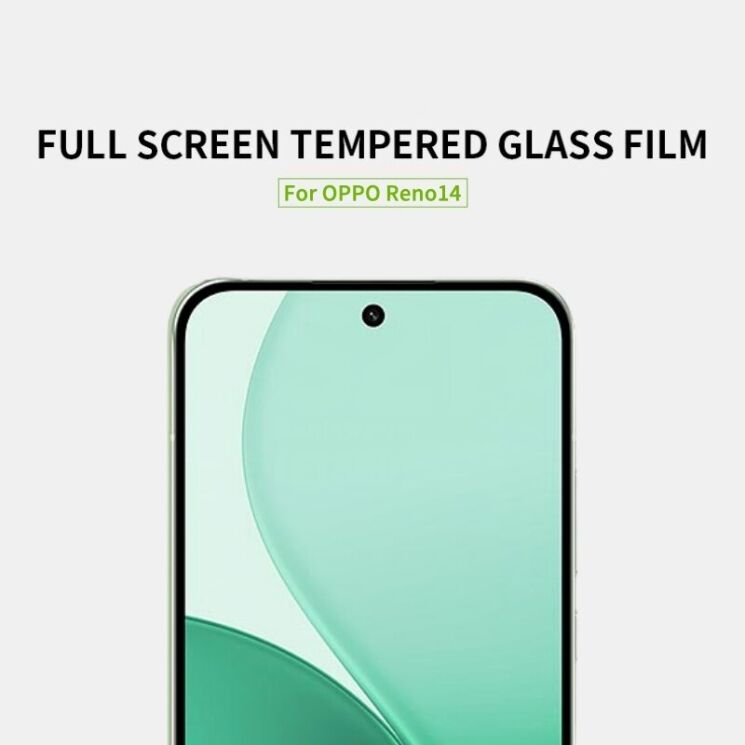 Захисне скло MOFI Full Glue Protect для OPPO Reno 14 5G - Black: фото 2 з 9