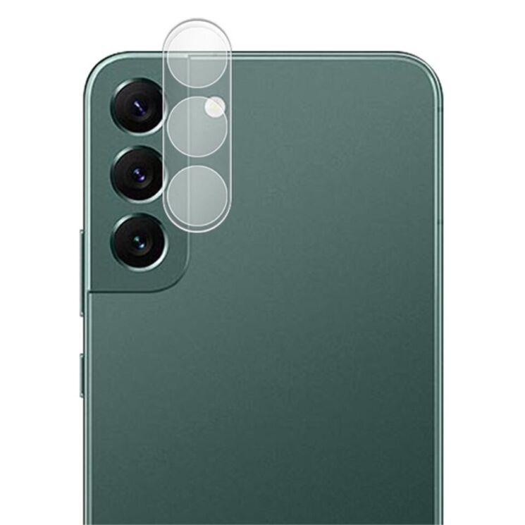 Защитное стекло на камеру AMORUS Lens Protector для Samsung Galaxy S23 Plus - Transparent: фото 1 из 7