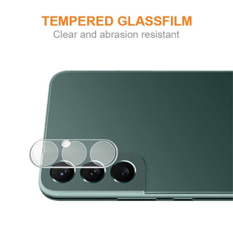 Защитное стекло на камеру AMORUS Lens Protector для Samsung Galaxy S23 Plus - Transparent: фото 4 из 7