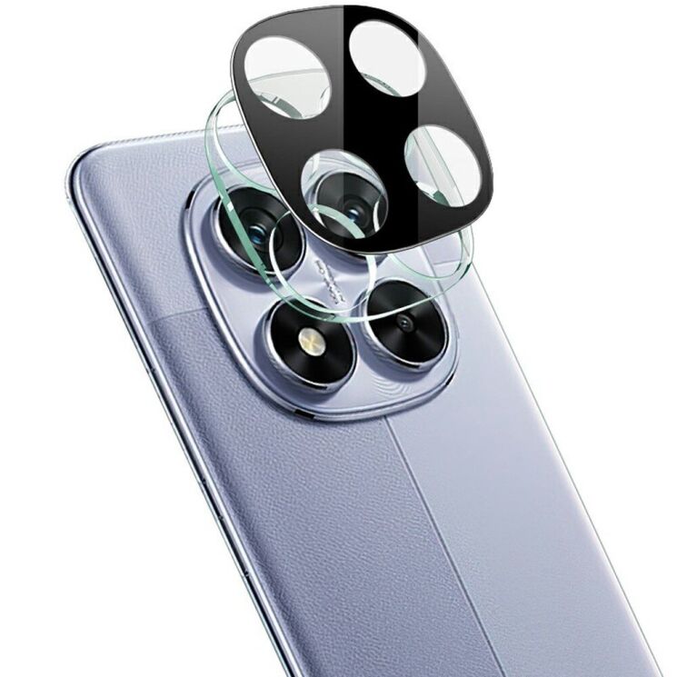 Захисне скло на камеру IMAK Black Glass Lens для Xiaomi Redmi Note 14 Pro 5G / Poco X7 - Black: фото 1 з 8