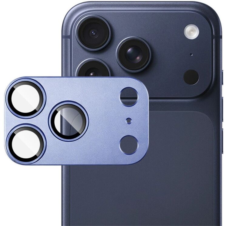 Захисне скло на камеру IMAK Camera Lens Combo для iPhone 18 Pro - Blue (423664L) Захисне скло на камеру IMAK Camera Lens Combo для iPhone 18 Pro - Blue: фото 5 з 9