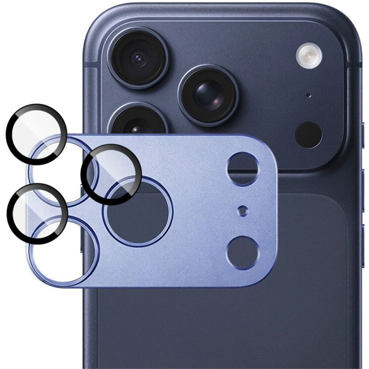 Захисне скло на камеру IMAK Camera Lens Combo для iPhone 18 Pro - Blue (423664L) Захисне скло на камеру IMAK Camera Lens Combo для iPhone 18 Pro - Blue: фото 1 з 9