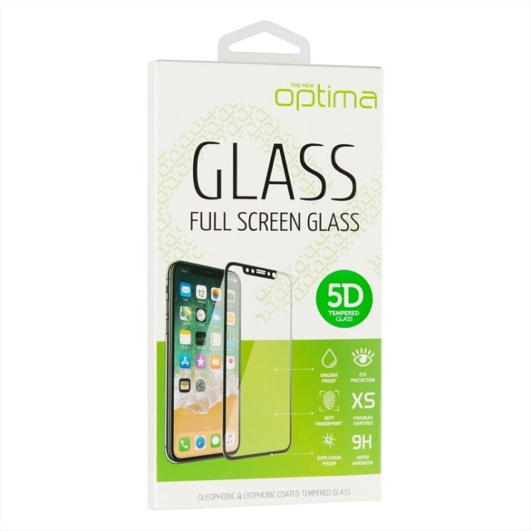 Захисне скло Optima 5D Full Glue для iPhone 13 / 13 Pro - Black: фото 1 з 1