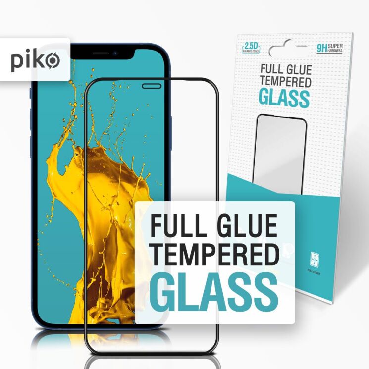 Защитное стекло Piko Full Glue для Apple iPhone 12 Pro Max - Black: фото 1 из 4