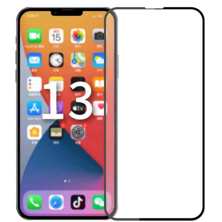 Захисне скло PINWUYO Full Glue Cover для iPhone 13 Pro Max / 14 Plus - Black: фото 1 з 14