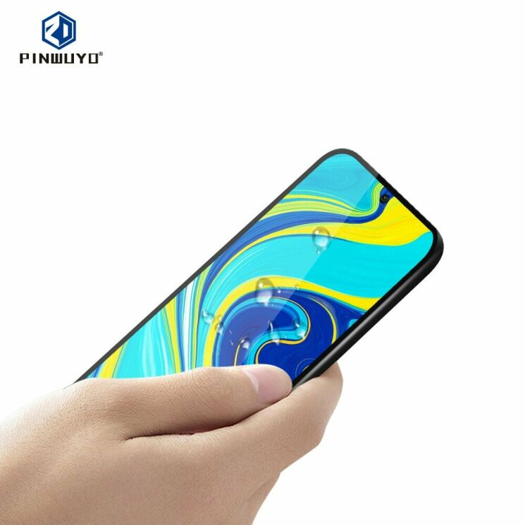 Защитное стекло PINWUYO Full Glue Cover для Xiaomi Redmi Note 9s - Black: фото 5 из 15