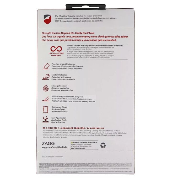 Защитное стекло ZAGG InvisibleShield Glass для Google Pixel 3a (840056106260): фото 3 из 3