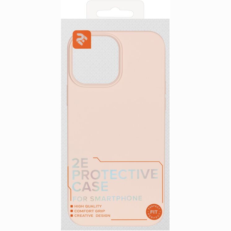 Защитный чехол 2Е Liquid Silicone для iPhone 13 Pro Max - Beige Pink: фото 3 из 3