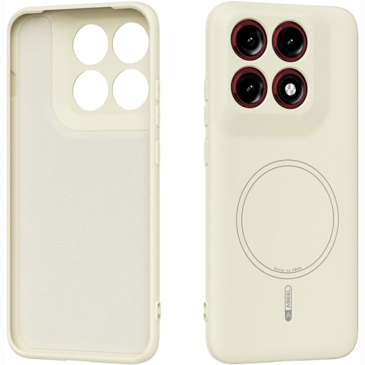 Защитный чехол ABEEL Lyra Skin with MagSafe для Motorola Edge 70 Pro - Beige: фото 1 из 7
