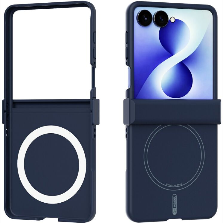 Захисний чохол ABEEL Lyra Skin with MagSafe (FF) для Samsung Galaxy Flip 8 - Dark Blue (423526DB) Захисний чохол ABEEL Lyra Skin with MagSafe (FF) для Samsung Galaxy Flip 8 - Dark Blue: фото 1 з 6