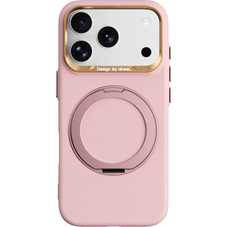 Захисний чохол ABEEL Silk Ring Magnetic для iPhone 18 Pro / 17 Pro - Light Pink: фото 1 з 7