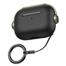 Захисний чохол AHASTYLE Pop Stand для AirPods Pro / Pro 2 - Black / Army Green: фото 1 з 8