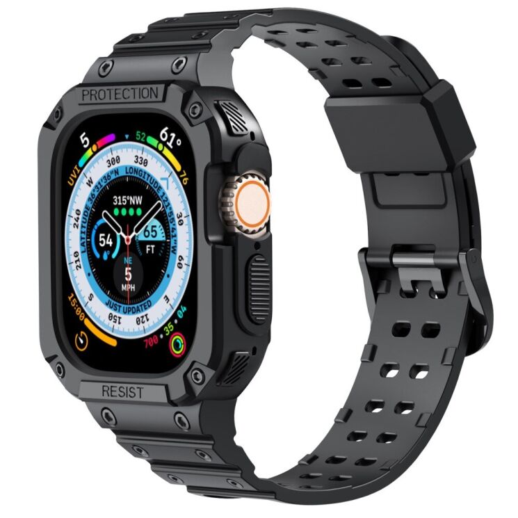Защитный чехол AHASTYLE WG106 для Apple Watch 38 / 40 / SE 40 / 41 mm - Black: фото 2 из 8