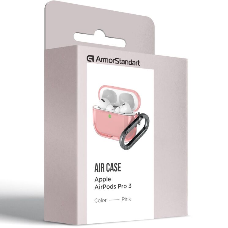 Защитный чехол ArmorStandart Air Case для AirPods Pro 3 - Pink (390126P) Защитный чехол ArmorStandart Air Case для AirPods Pro 3 - Pink: фото 3 из 3