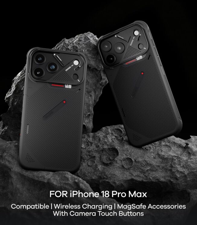 Защитный чехол AULUMU Armor Shockproof Aramid Fiber Case для iPhone 18 Pro Max / 17 Pro Max - Black (423926B) Защитный чехол AULUMU Armor Shockproof Aramid Fiber Case для iPhone 18 Pro Max / 17 Pro Max - Black: фото 8 из 13