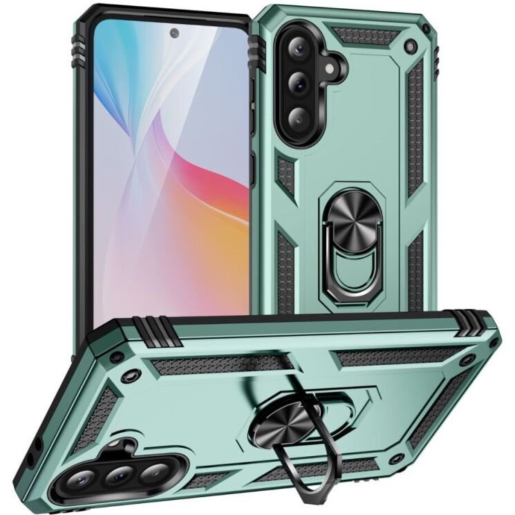Защитный чехол Deexe Armor Case для Samsung Galaxy A36 (A366) - Blackish Green: фото 1 из 7
