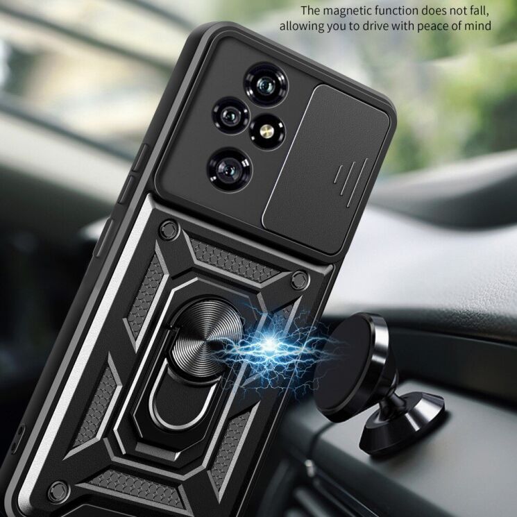 Защитный чехол Deexe Armor Shield для Honor 200 Pro - Black: фото 5 из 8