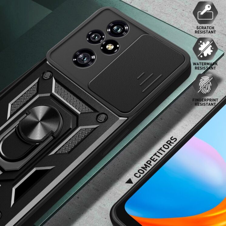 Защитный чехол Deexe Armor Shield для Honor 200 Pro - Black: фото 6 из 8