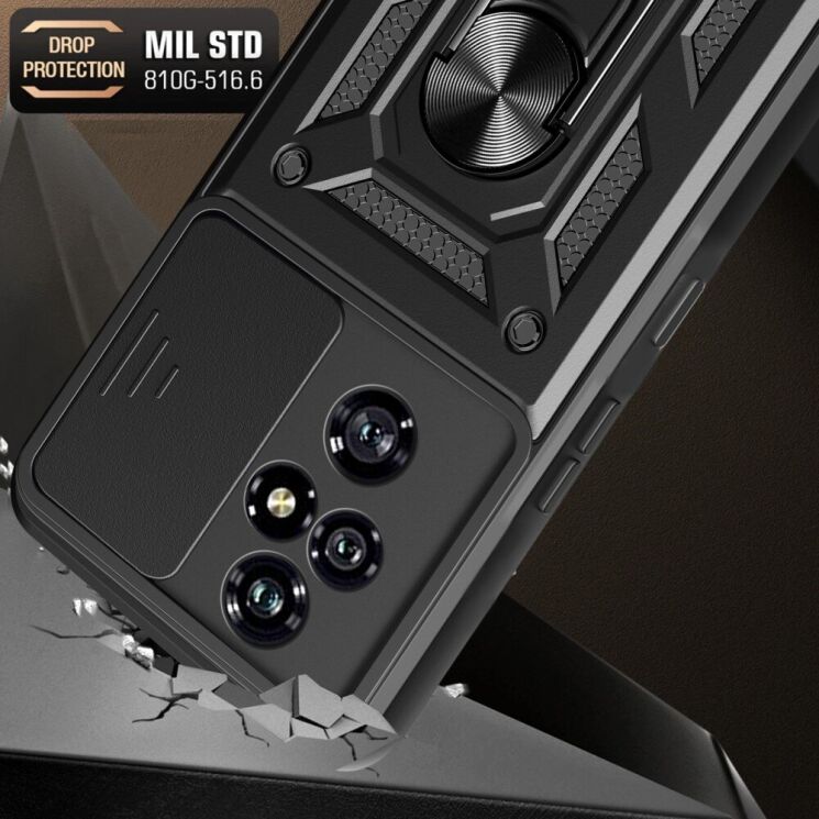 Защитный чехол Deexe Armor Shield для Honor 200 Pro - Black: фото 7 из 8